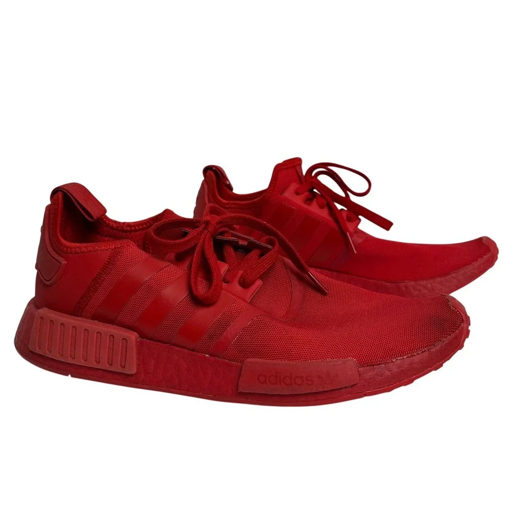 Adidas NMD_R1 Scarlet Red Triple Red Mens 13 Running Sneakers FV9017‎
